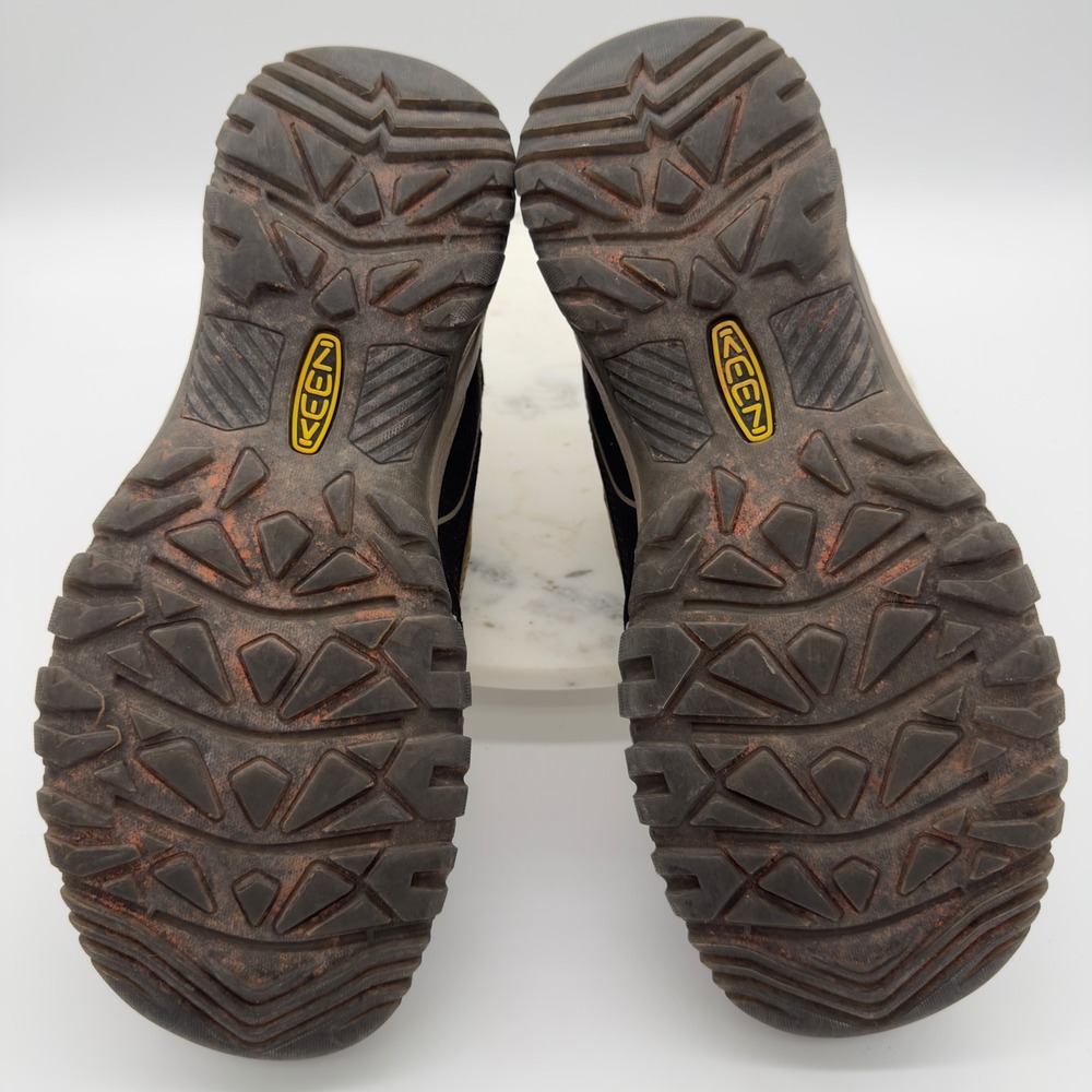 KEEN Circadia Waterproof Hiking Shoes Mens 13 Brown Black Leather Trail Outdoor - Picture 3 of 12